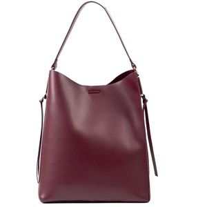Sole Society Prima Faux Leather Tote Oxblood